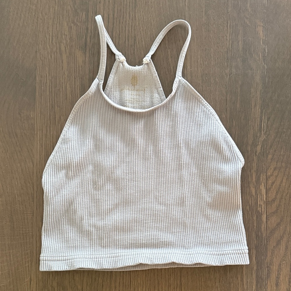 happiness runs tank grey